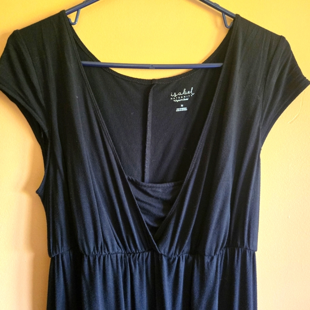 Isabel Maternity Black Dress